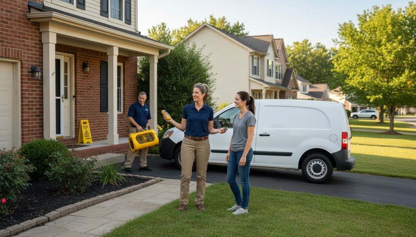 Residential water damage restoration in Ulysses, NE